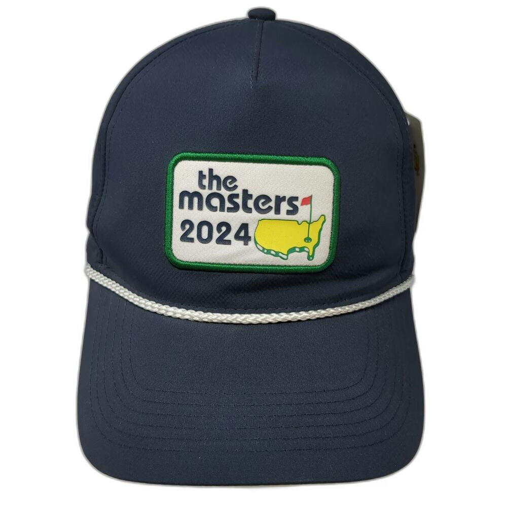 Ahead 5 Panel Blue One Size Hat Masters 2024 Golf Rope Snapback Cap Tournament